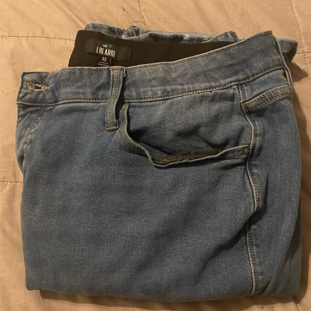 LuLaRoe Blue Flare & Wide Leg Jeans